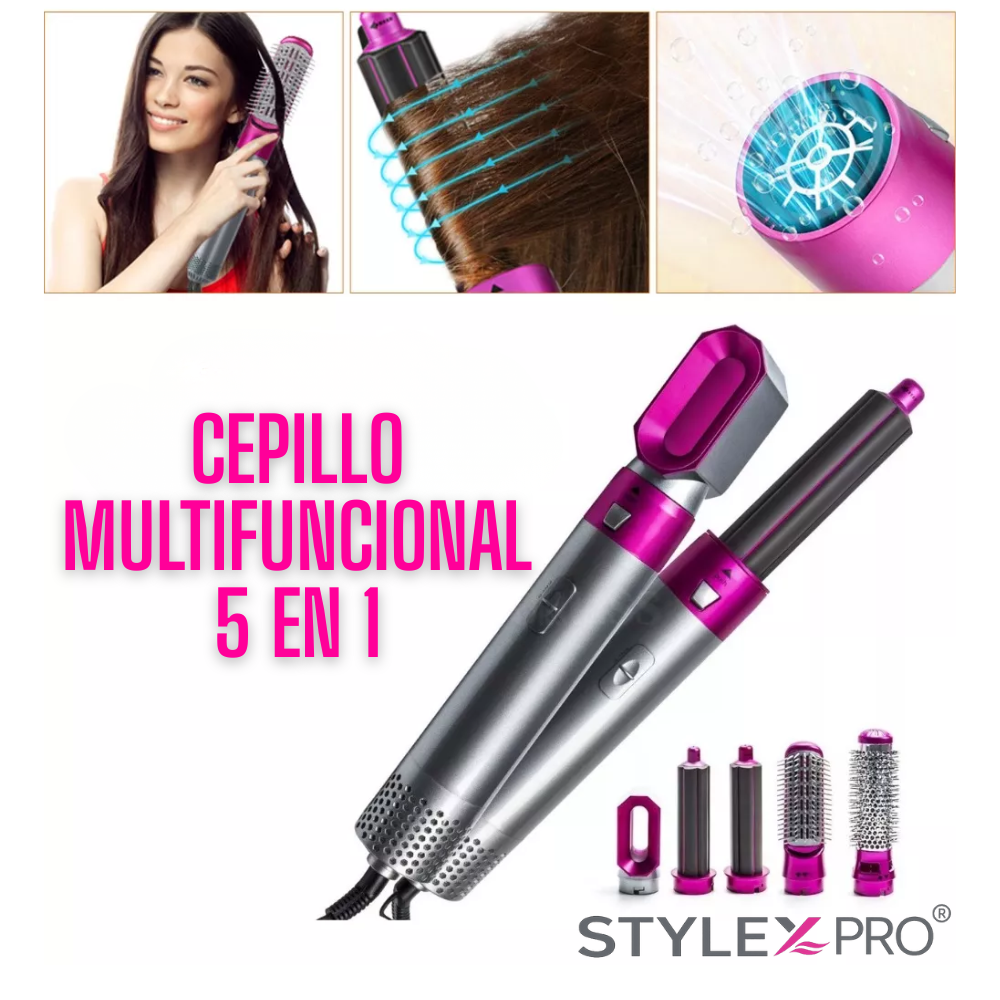 Cepillo Alisador Secador 5 en 1