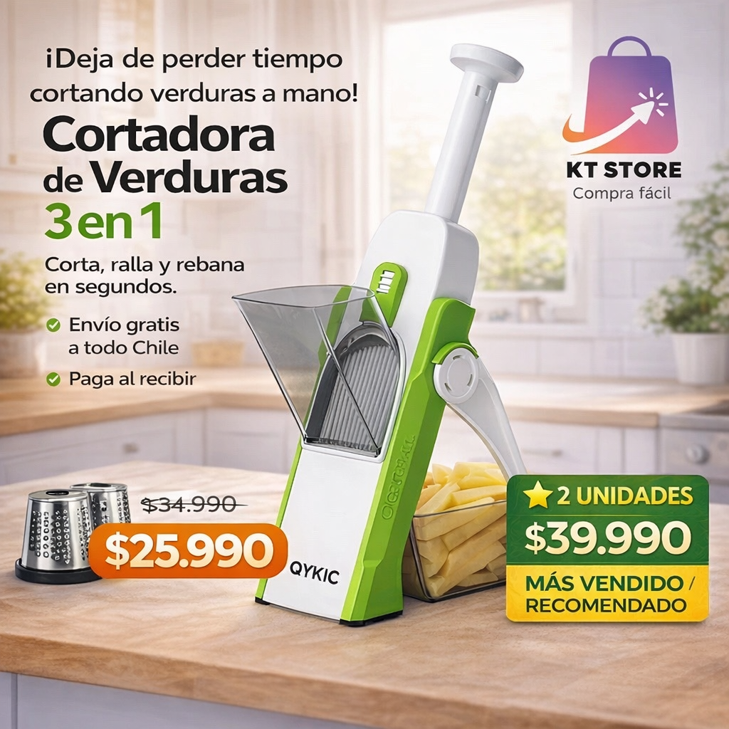 Cortadora de Verduras 3 en 1