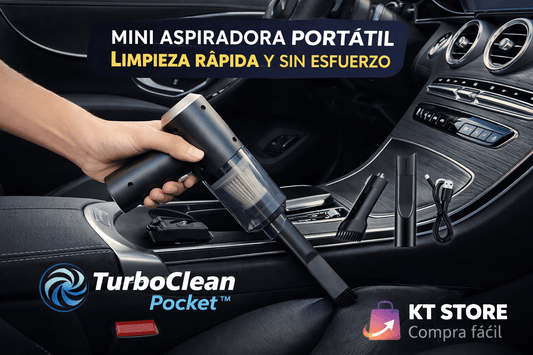 Mini Aspiradora Portátil 3 en 1 para Auto y Hogar