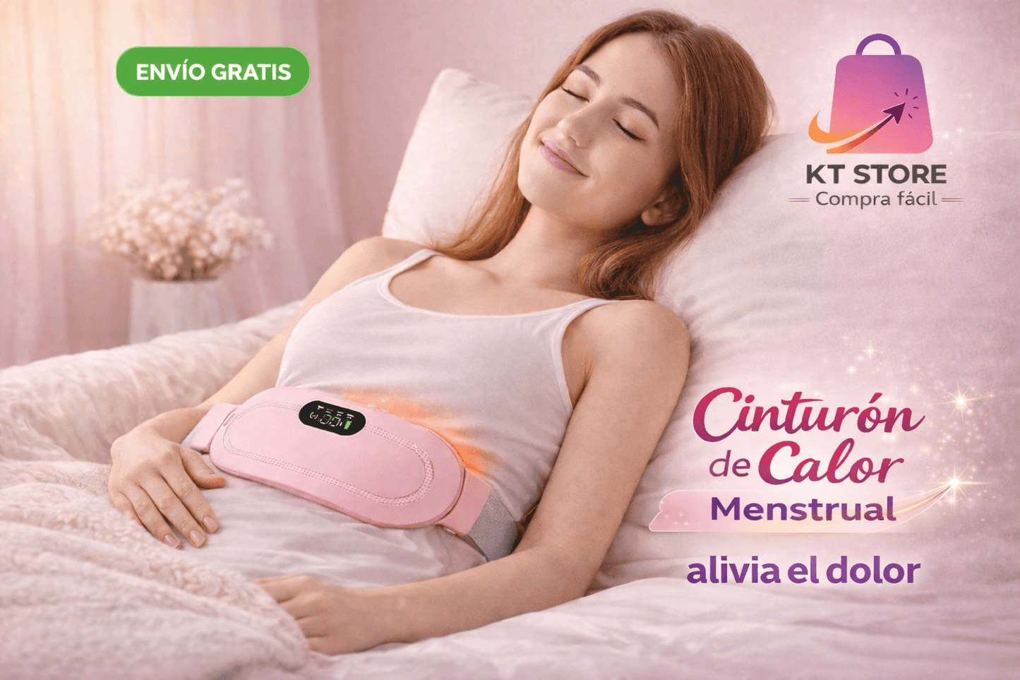 Alivio Menstrual – Cinturón Térmico Portátil Para Cólicos